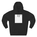 Minimal Logo Hoodie — Clean White Fleece Pullover