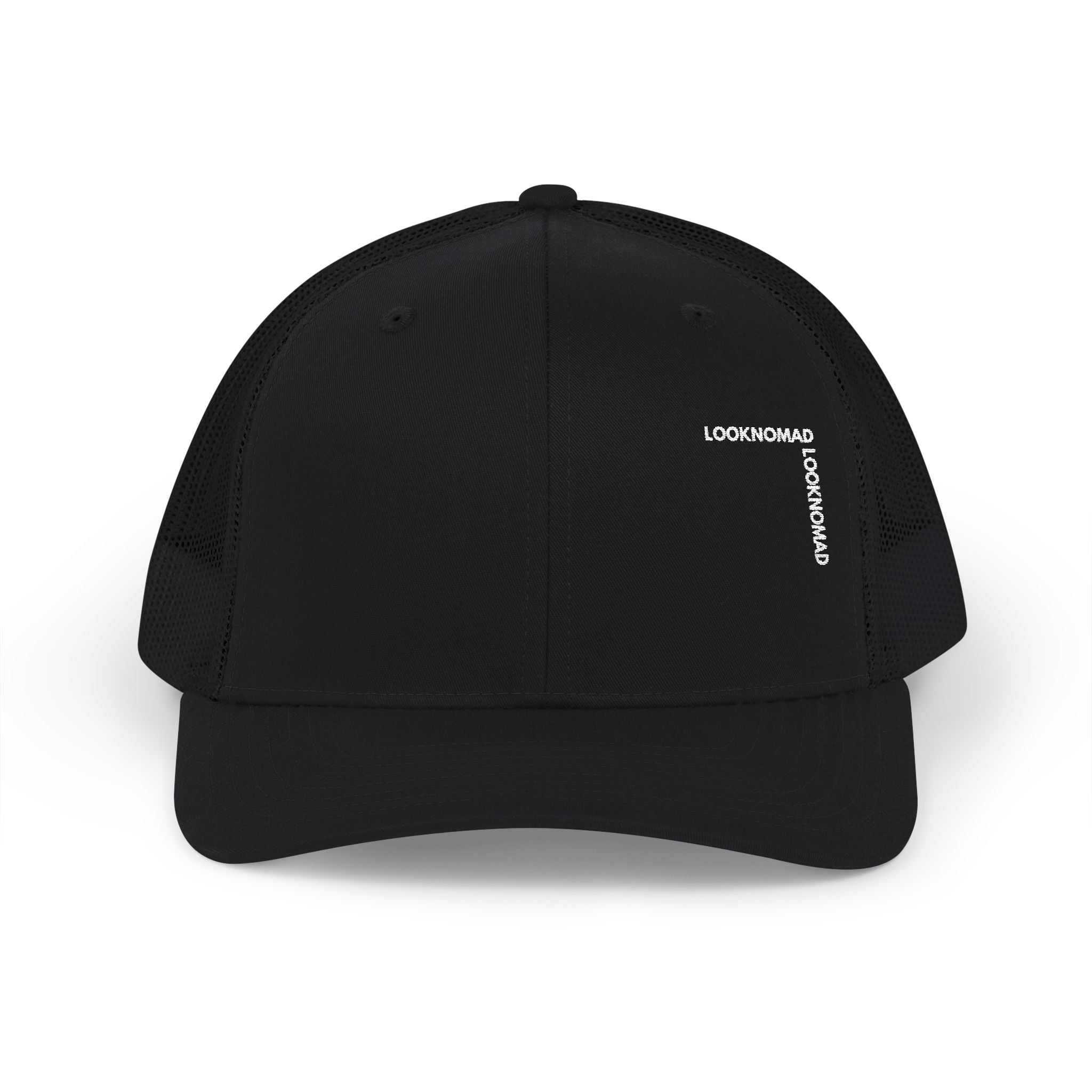 Minimal Vertical Logo Trucker Cap
