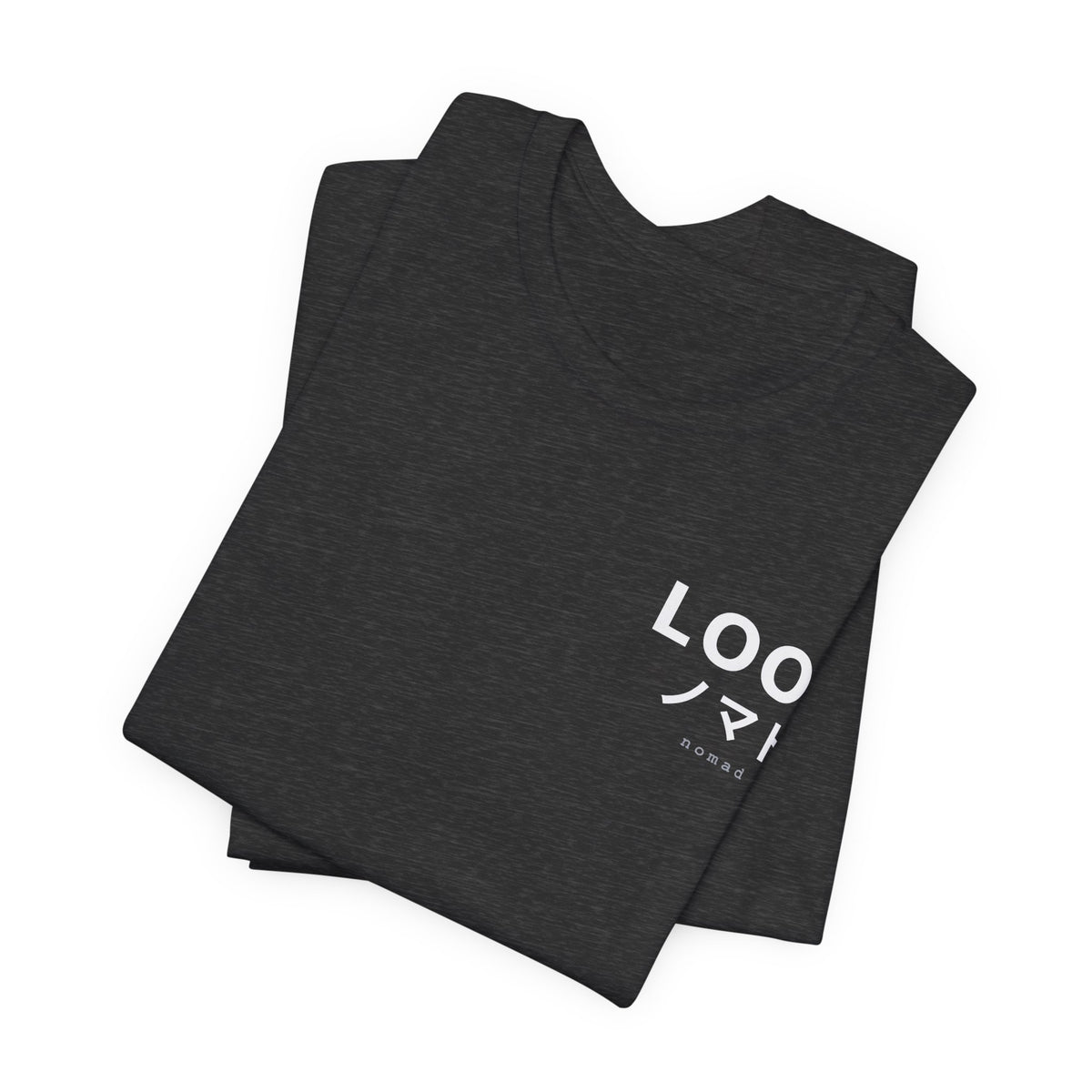 LOOK Graphic Tee — Minimal Japanese Accent Chest Print