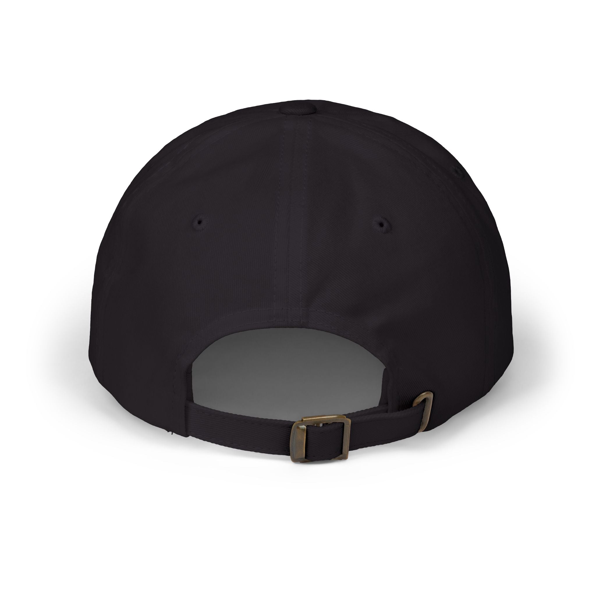 Nomad Cap — Minimal Black Embroidered Patch Hat