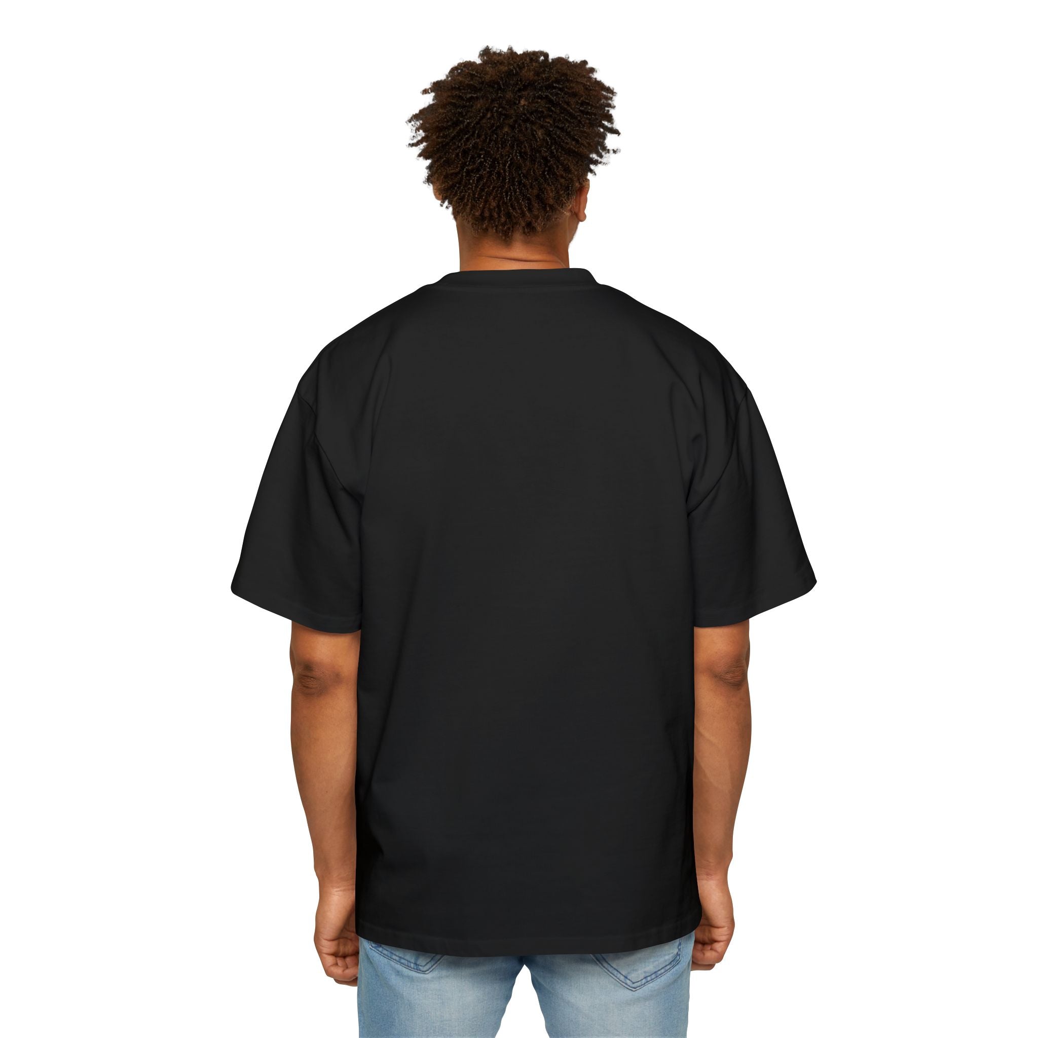Men's Oversized Tee — Classic White Heavy Cotton Boxy Fit