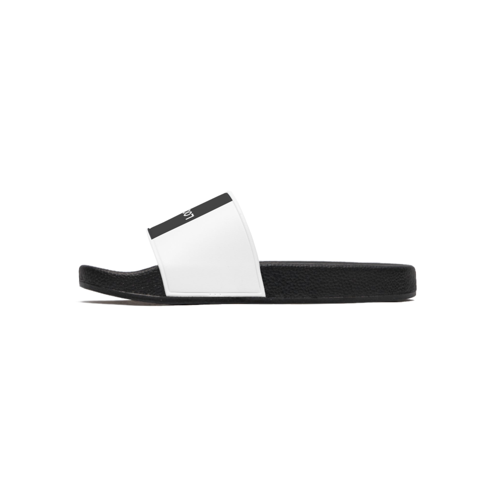 Black & White 'LOOKNOMAD' Men's Slide Sandals — Casual Pool, Beach & Everyday Slides