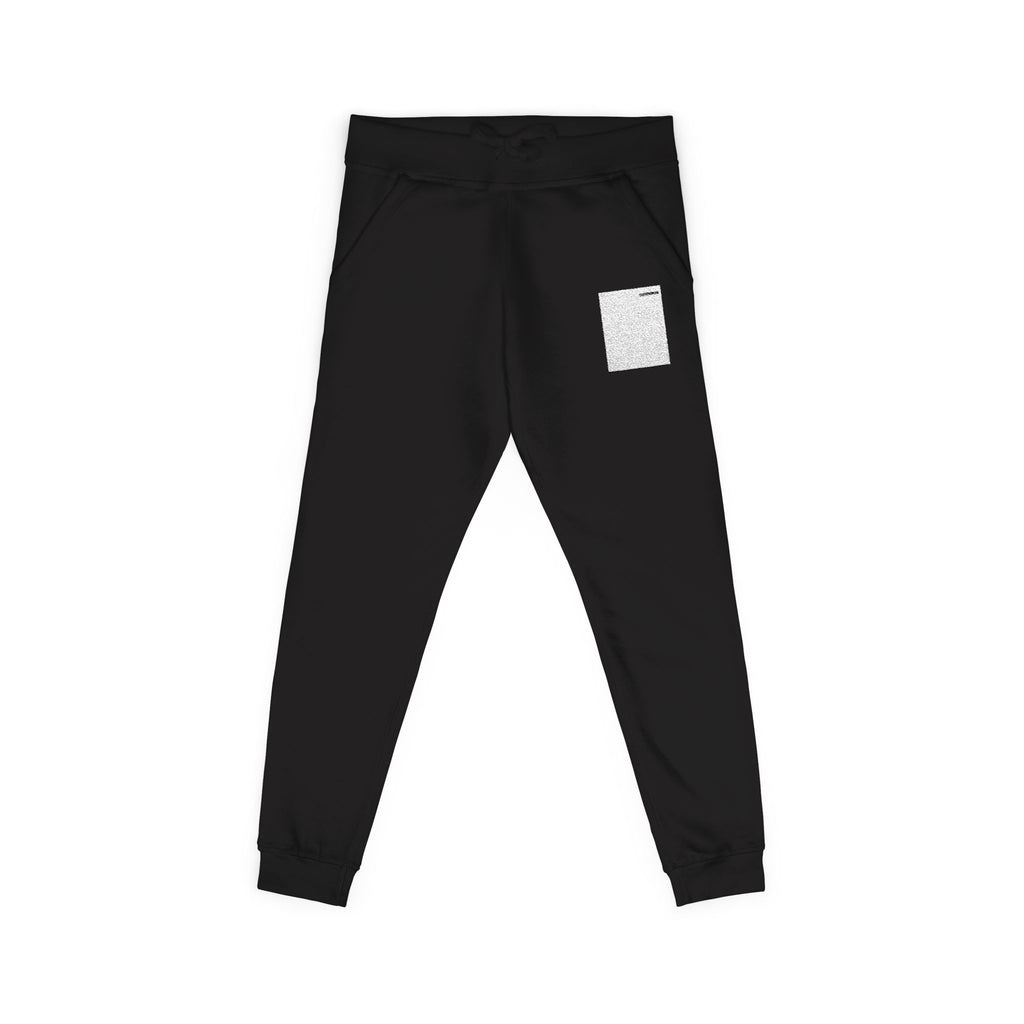Embroidered Fleece Sweatpants — Minimal Pocket Stitch Joggers