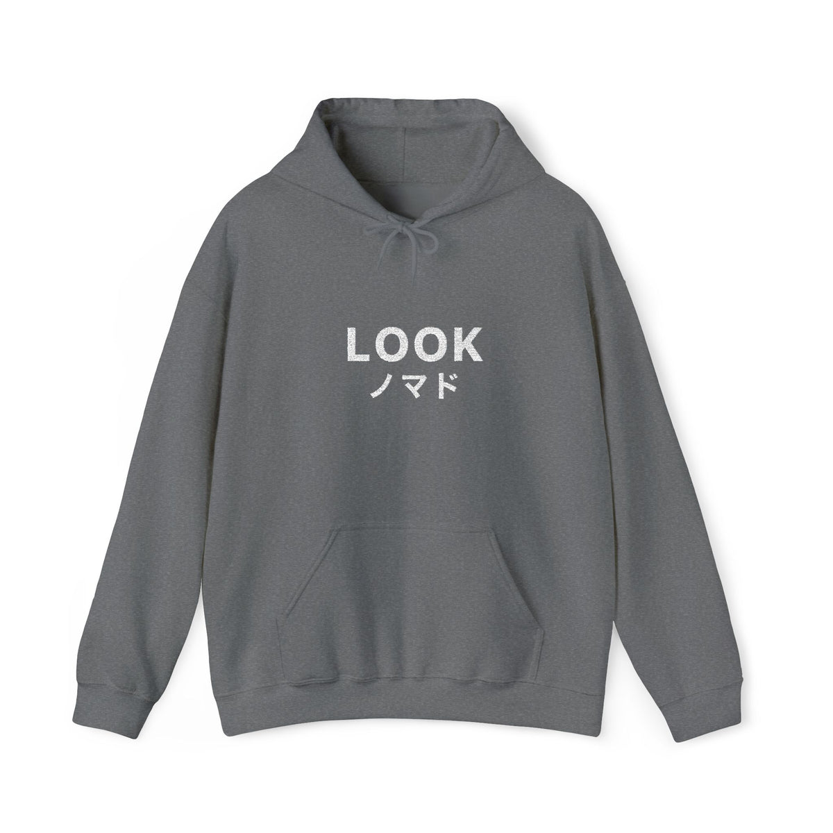 LOOK Hoodie with Japanese Accent — Minimal Graphic Streetwear
