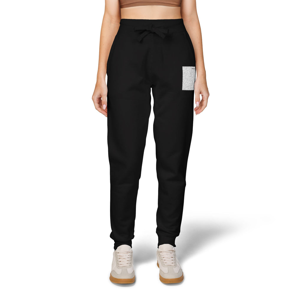 Embroidered Fleece Sweatpants — Minimal Pocket Stitch Joggers