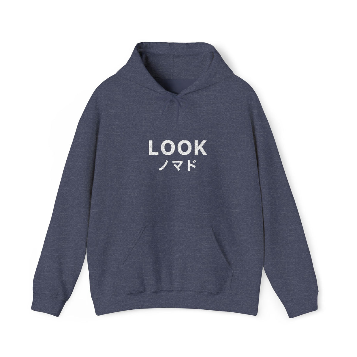 LOOK Hoodie with Japanese Accent — Minimal Graphic Streetwear