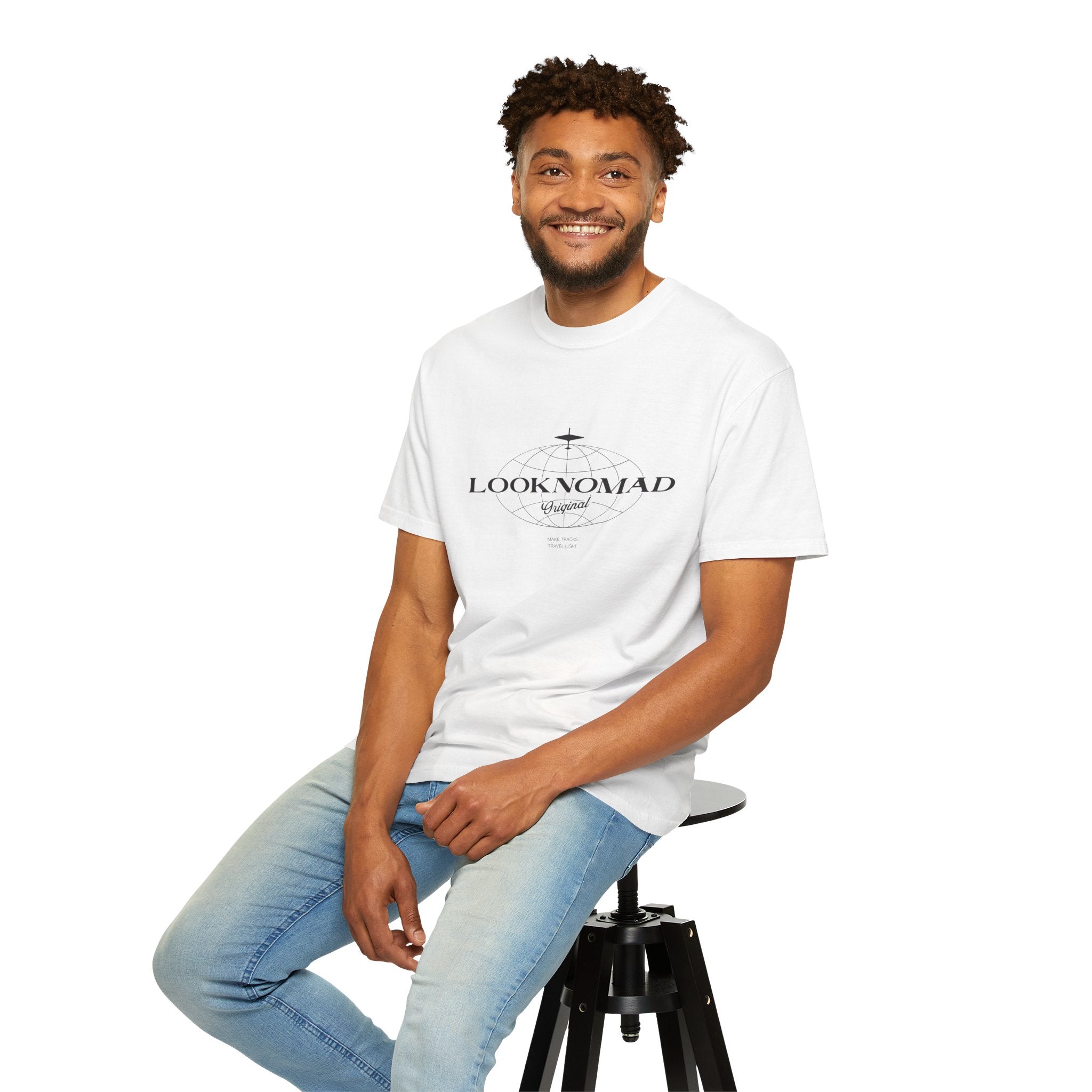'Look Now, Look Forward' Minimalist White T-Shirt