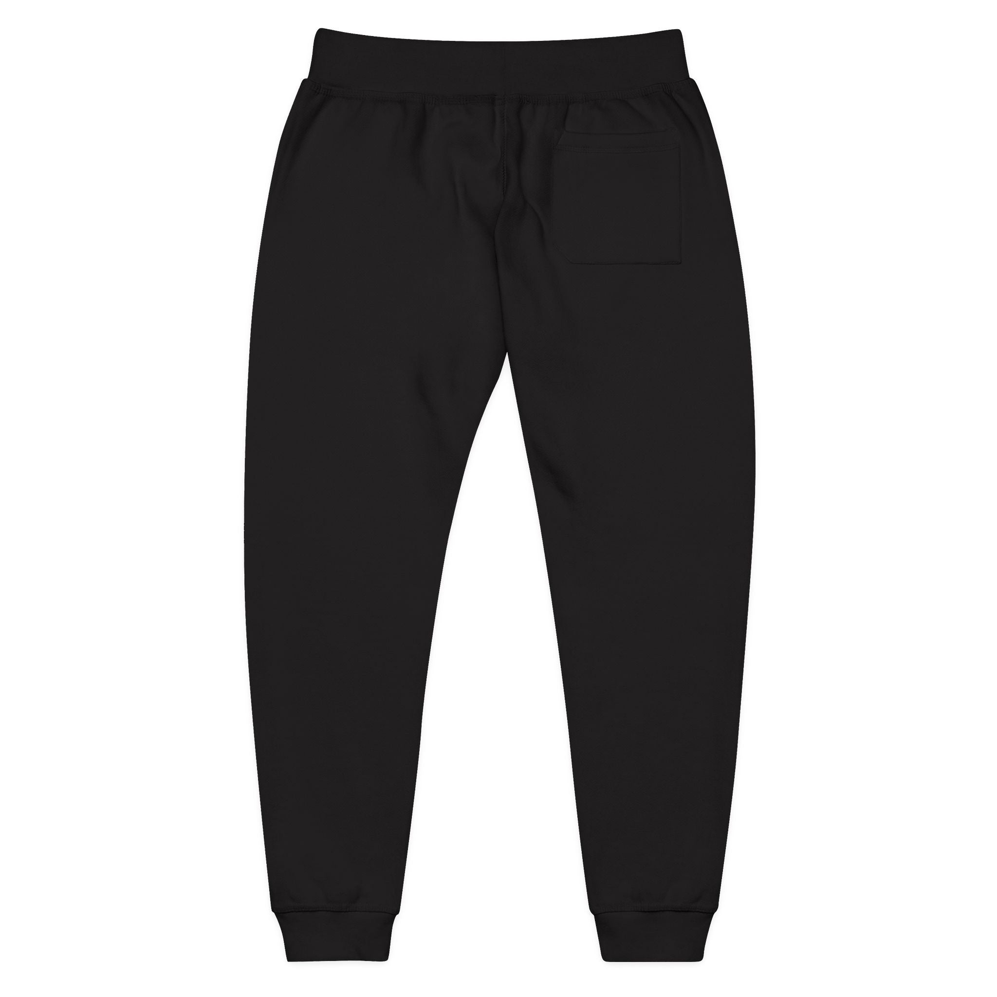 Embroidered Fleece Sweatpants — Minimal Pocket Stitch Joggers