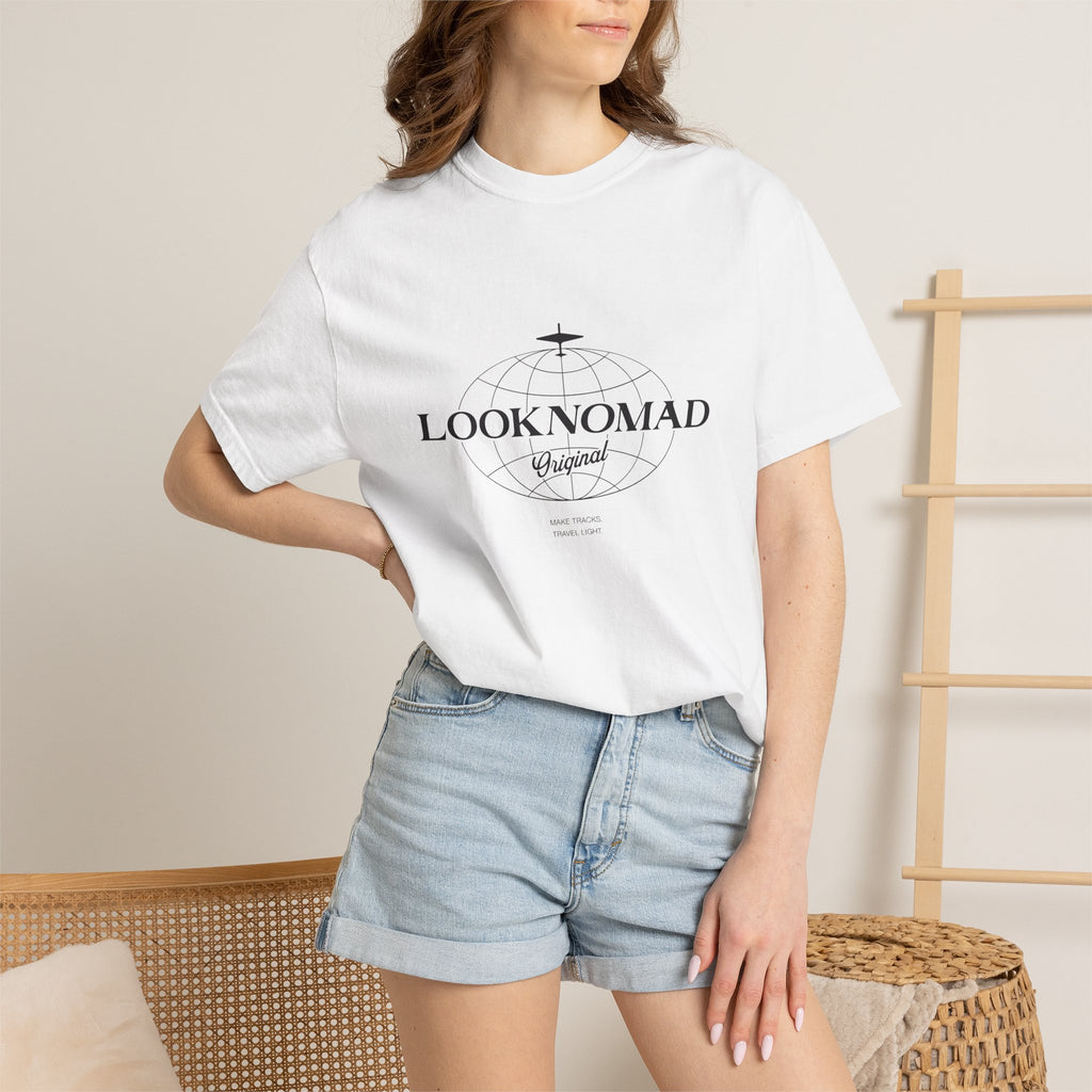'Look Now, Look Forward' Minimalist White T-Shirt