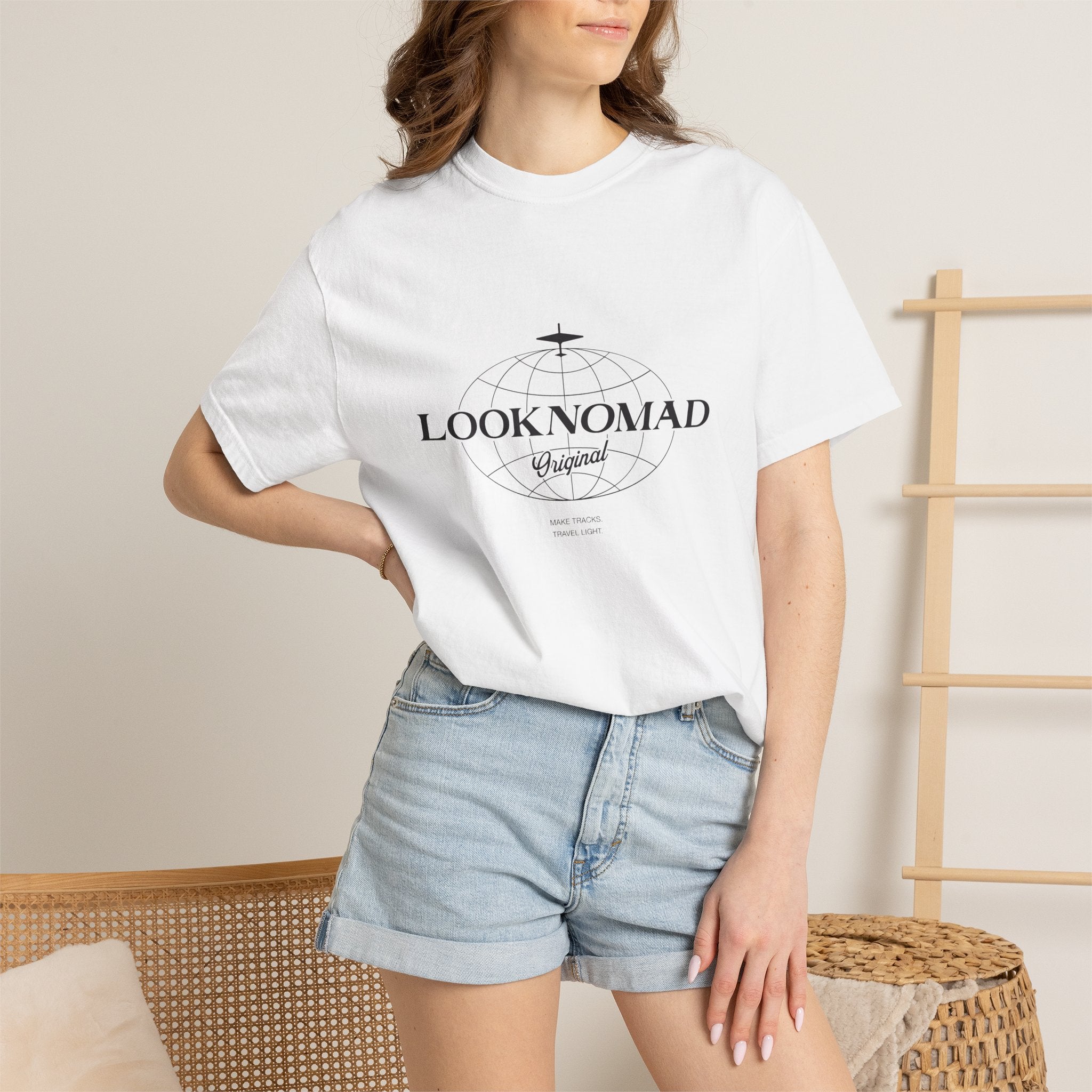 'Look Now, Look Forward' Minimalist White T-Shirt