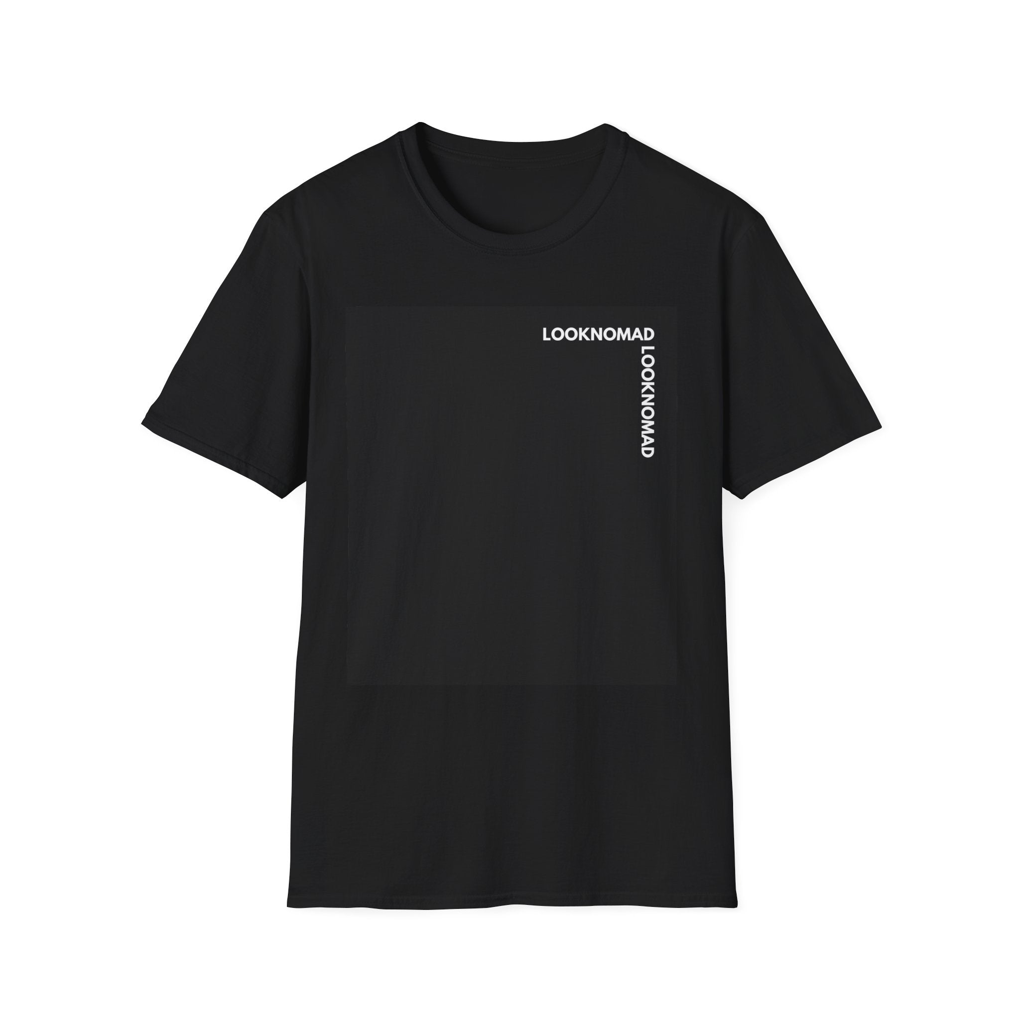 LOOKNOMAD Minimalist Black Square Graphic T-Shirt