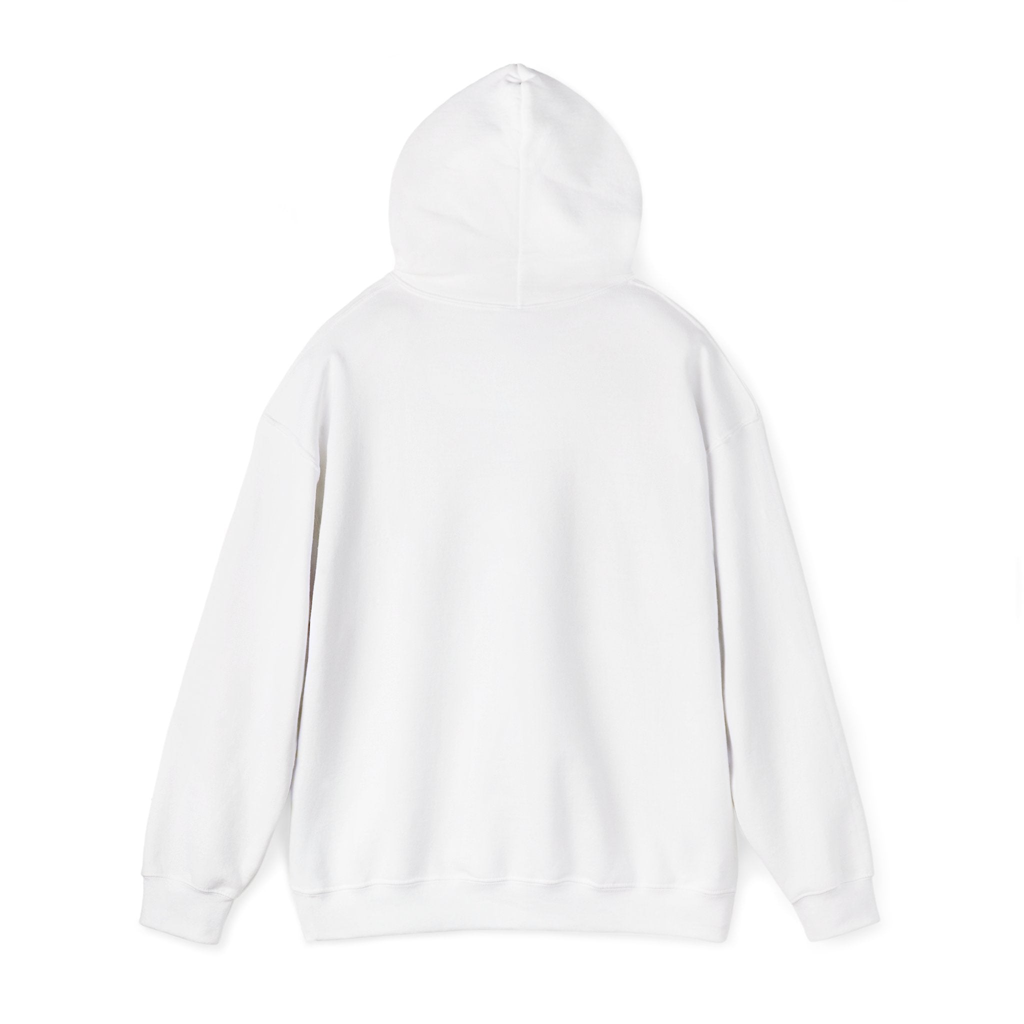 Minimal 'LOOK NOMAD' Black Block Hoodie – Modern Graphic Pullover