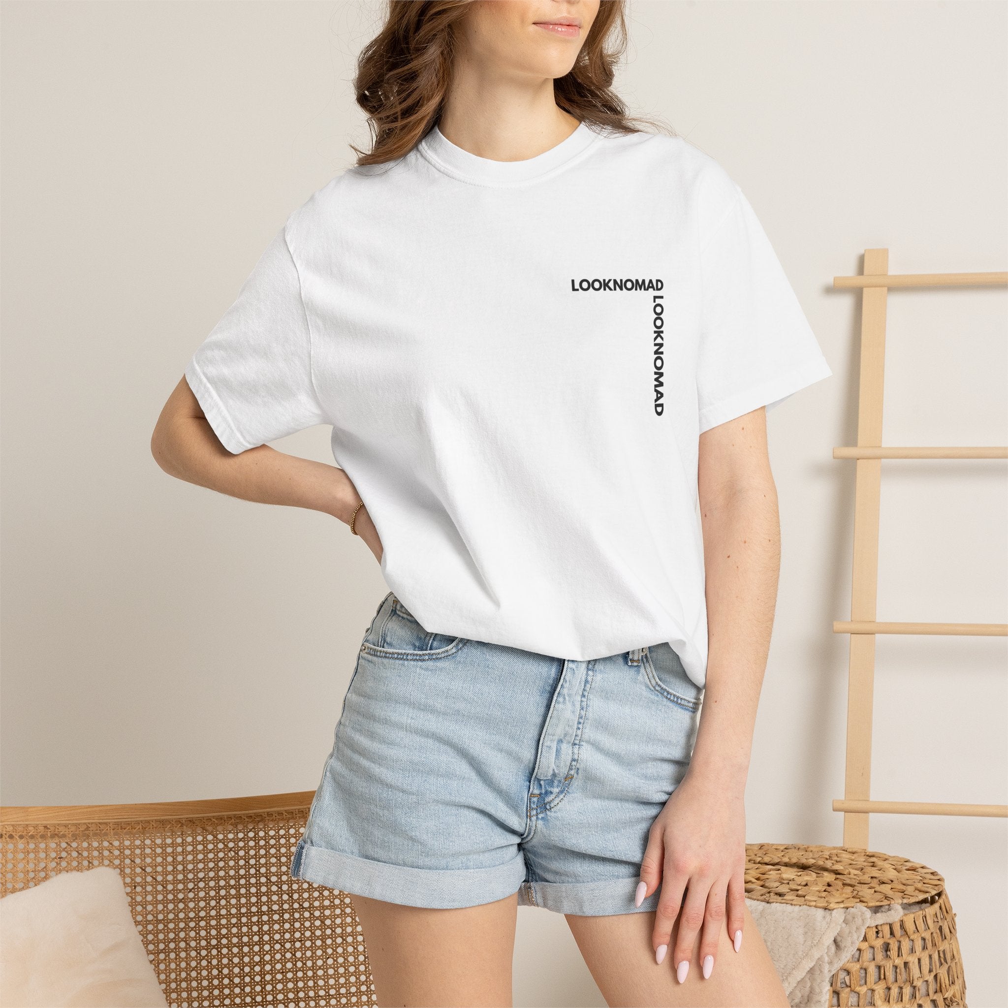 'Look Now, Look Forward' Minimalist White T-Shirt