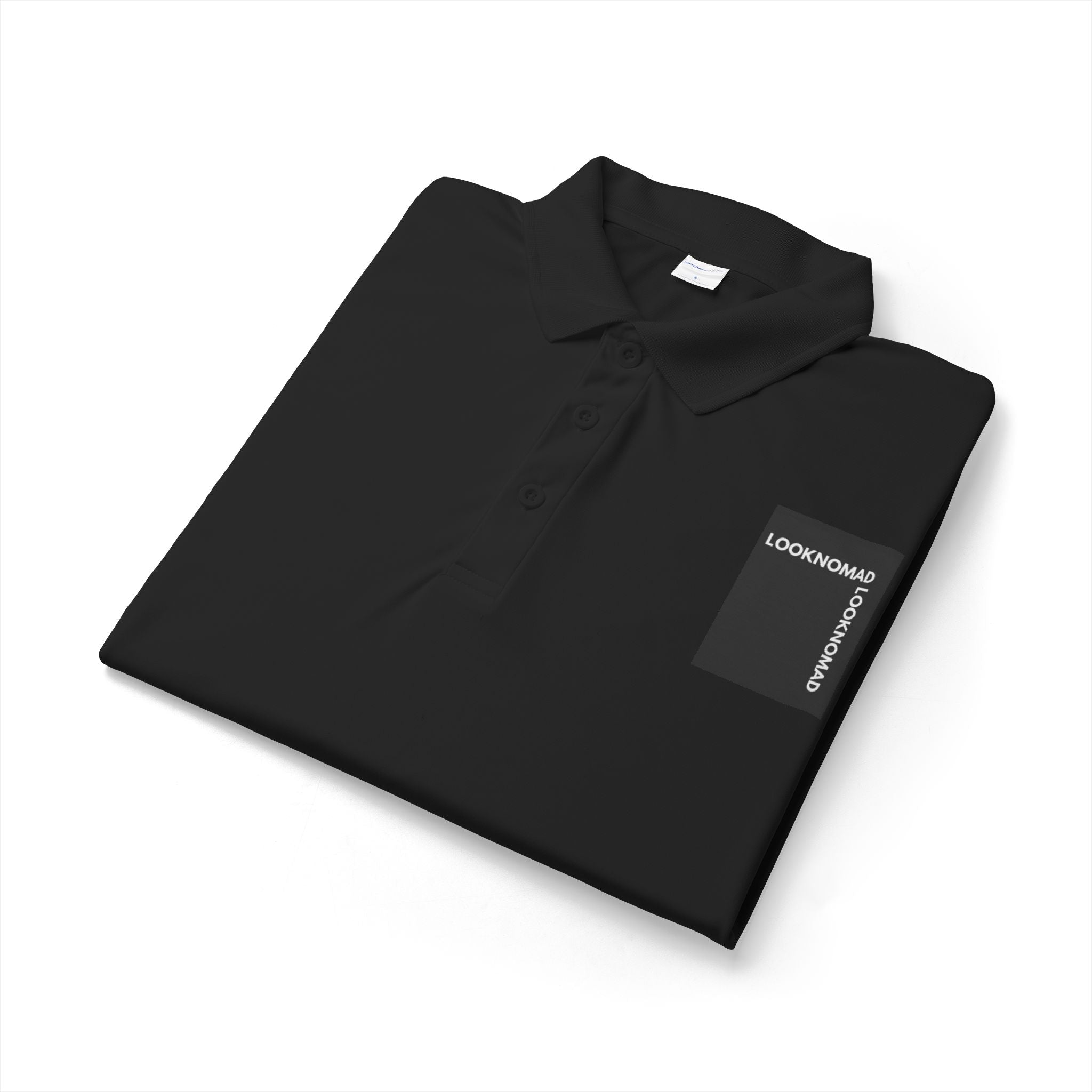 Performance Polo Shirt — Chest Logo "LOCKNOMAS"