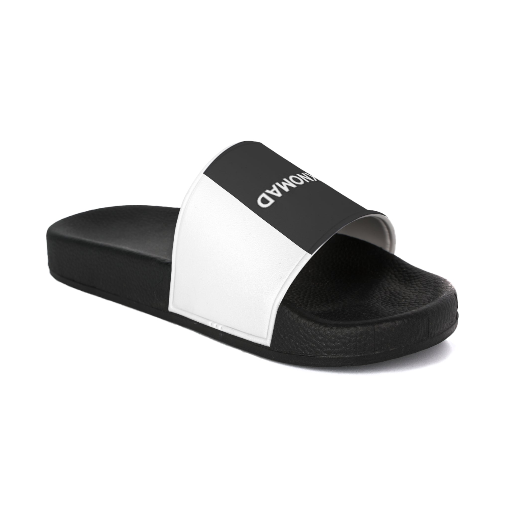 Black & White 'LOOKNOMAD' Men's Slide Sandals — Casual Pool, Beach & Everyday Slides