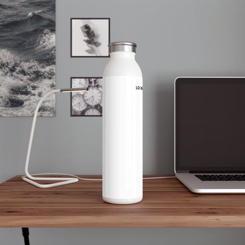 LookNomad Water Bottle — Sleek White Stainless Steel Bottle for Travel & Fitness