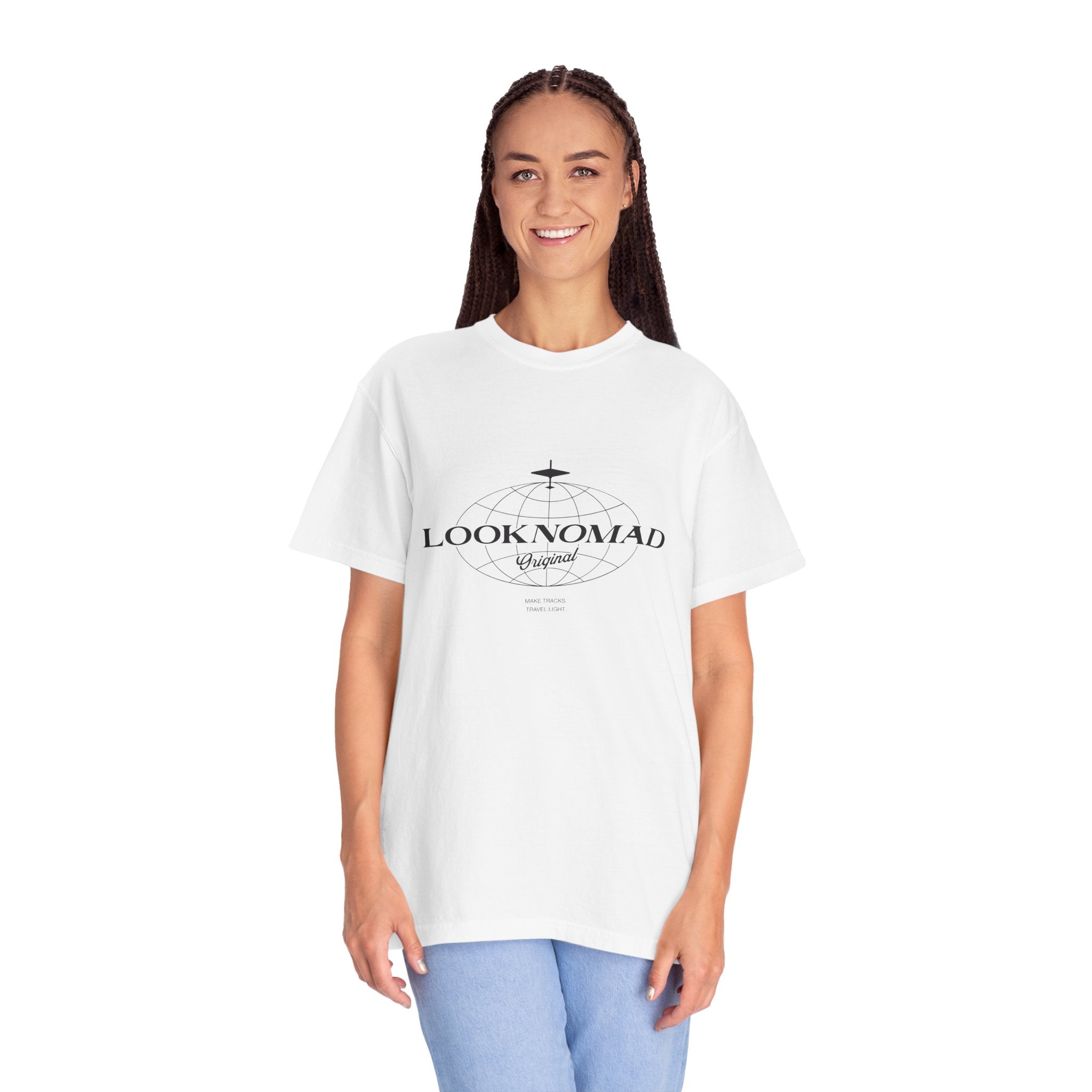 'Look Now, Look Forward' Minimalist White T-Shirt