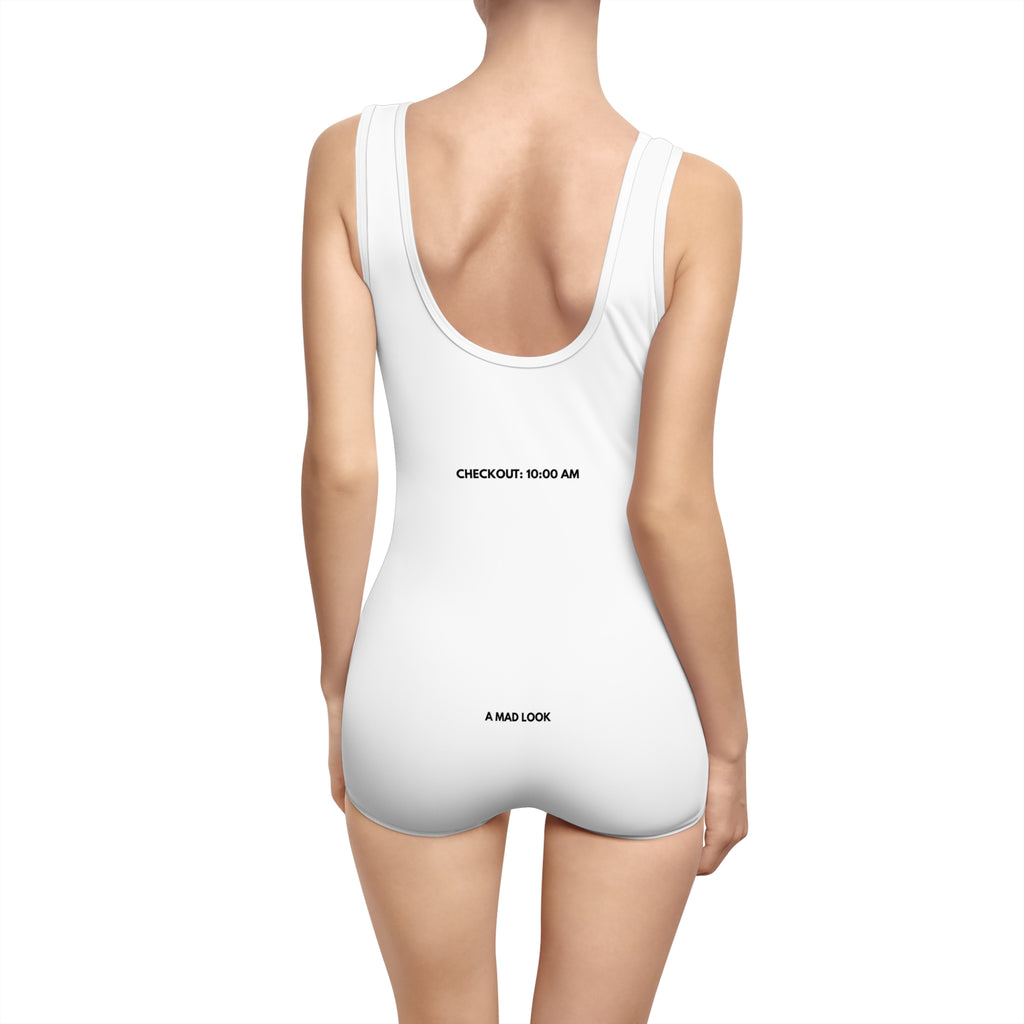 Vintage One-Piece Swimsuit — Retro AOP Women's Bathing Suit