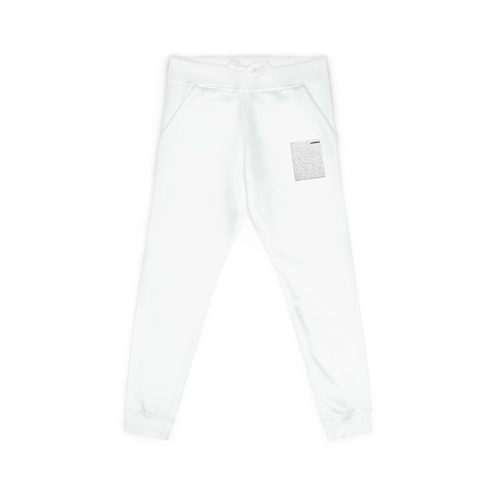 Embroidered Fleece Sweatpants — Minimal Pocket Stitch Joggers