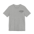 LOOK Graphic Tee — Minimal Japanese Accent Chest Print