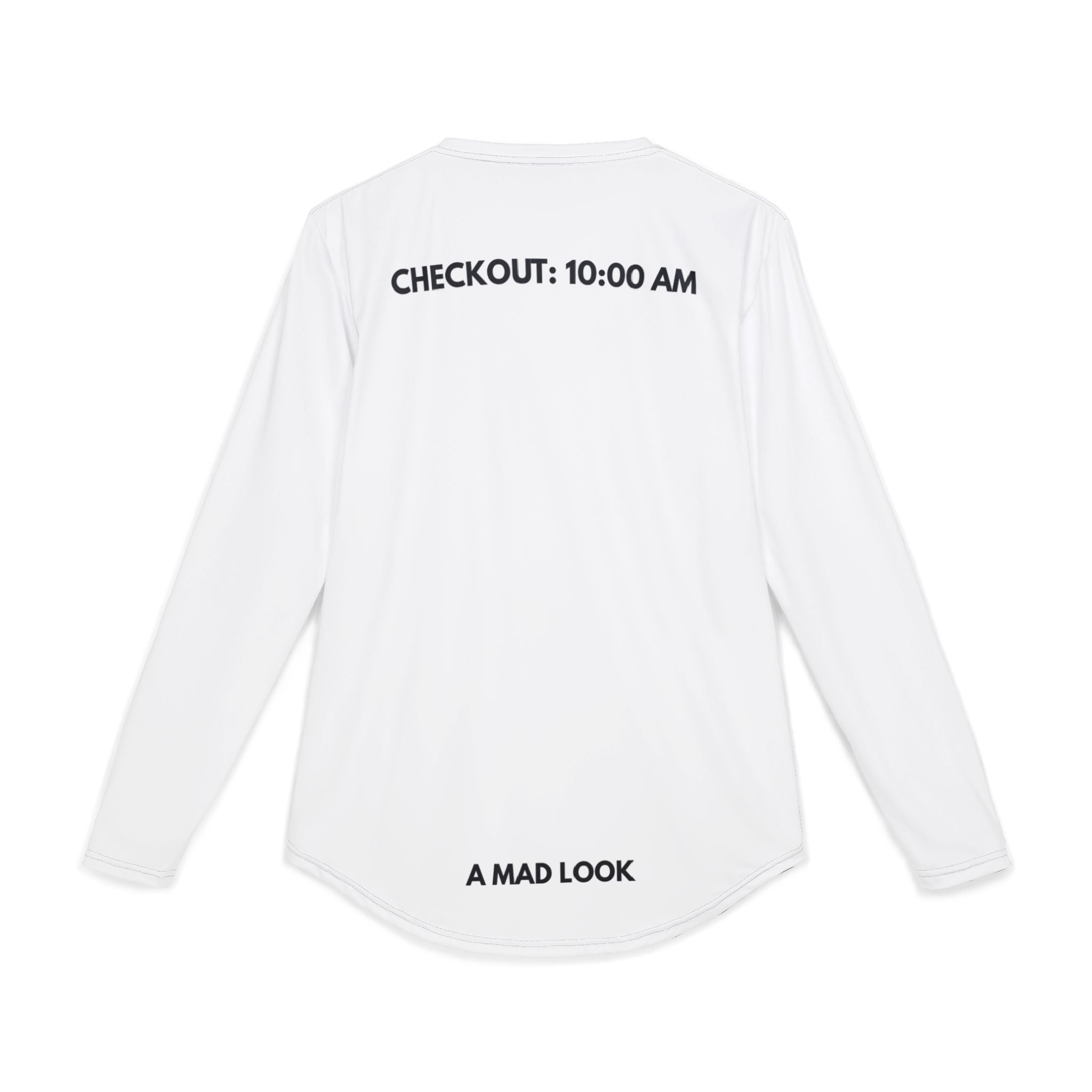 Men's UV Long Sleeve Shirt — 'LOOKNOMAD' Front & 'CHECKOUT: 10:00 AM' Back UV Protection Tee