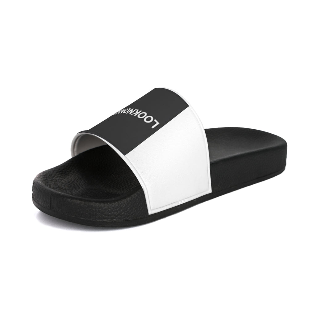 Black & White 'LOOKNOMAD' Men's Slide Sandals — Casual Pool, Beach & Everyday Slides