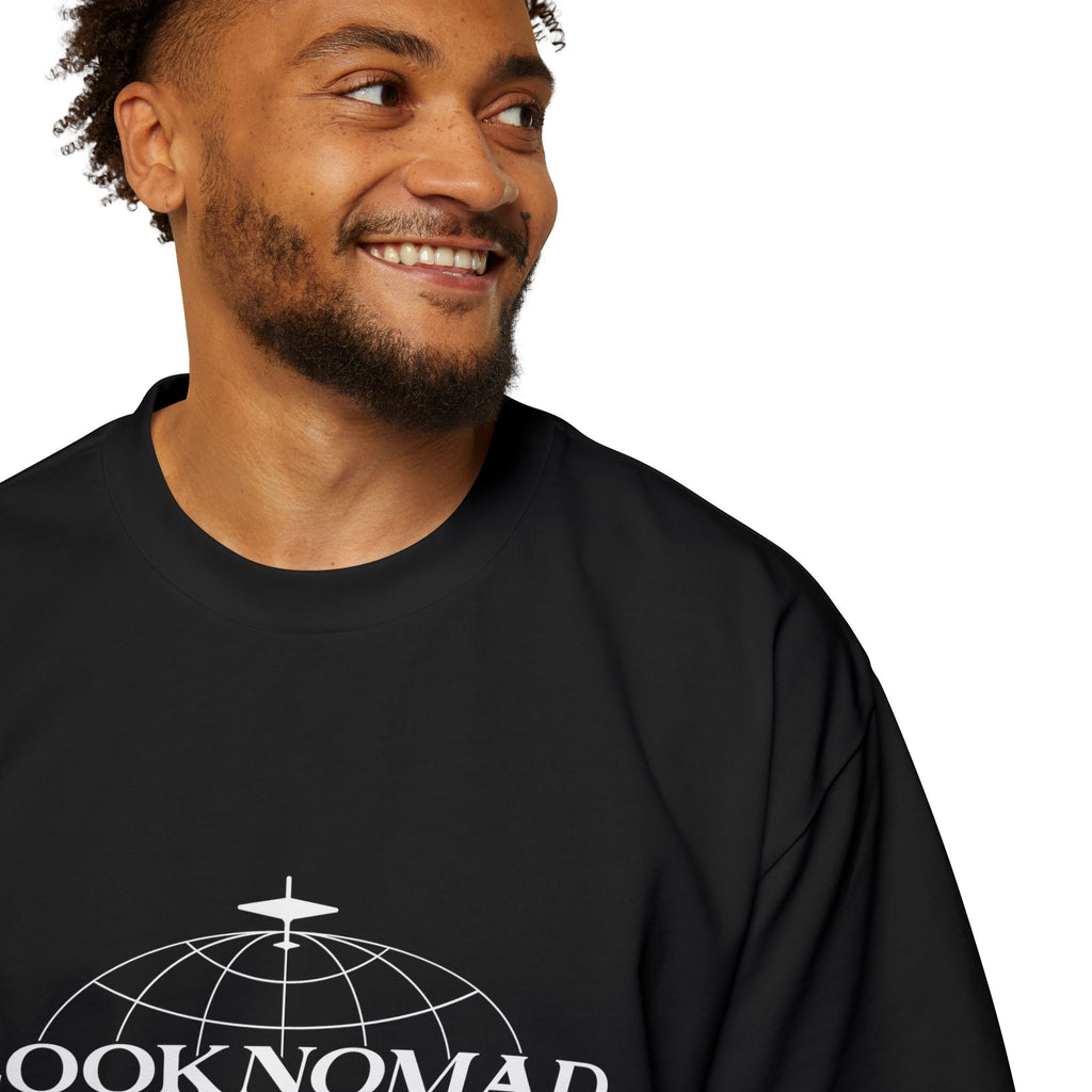 Men's Oversized Tee — Classic White Heavy Cotton Boxy Fit