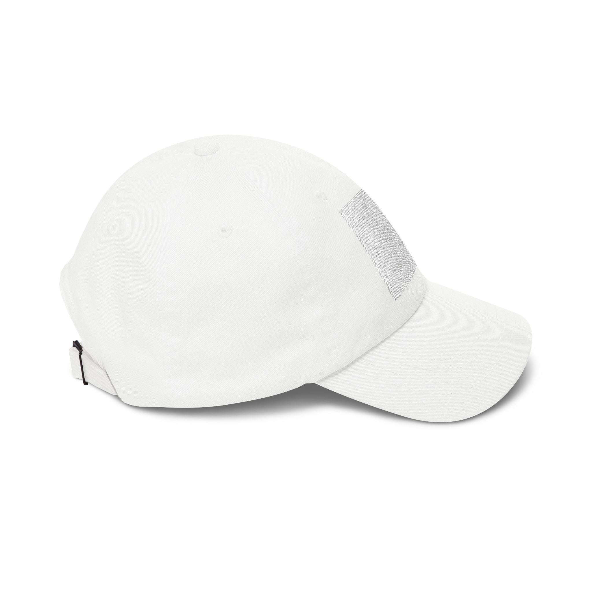 Nomad Cap — Minimal Black Embroidered Patch Hat