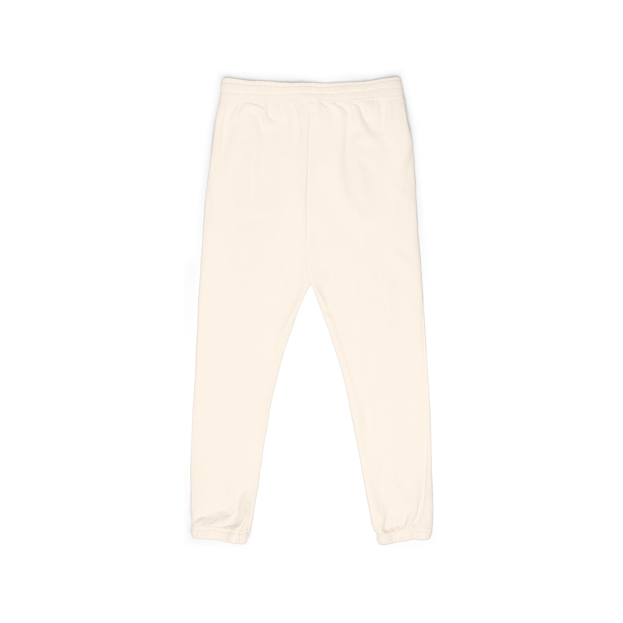 Garment-Dyed Fleece Sweatpants — Relaxed Joggers with Side Script
