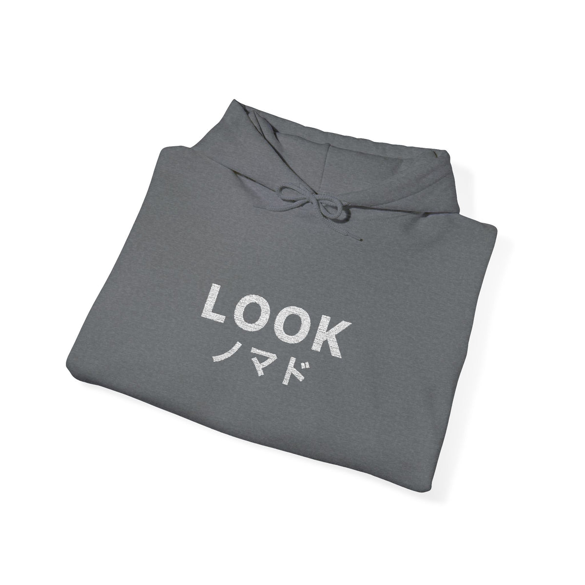 LOOK Hoodie with Japanese Accent — Minimal Graphic Streetwear
