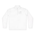 Quarter-Zip Pullover — Minimal Back Print “CHECKOUT: 10:00 AM” Casual Pullover