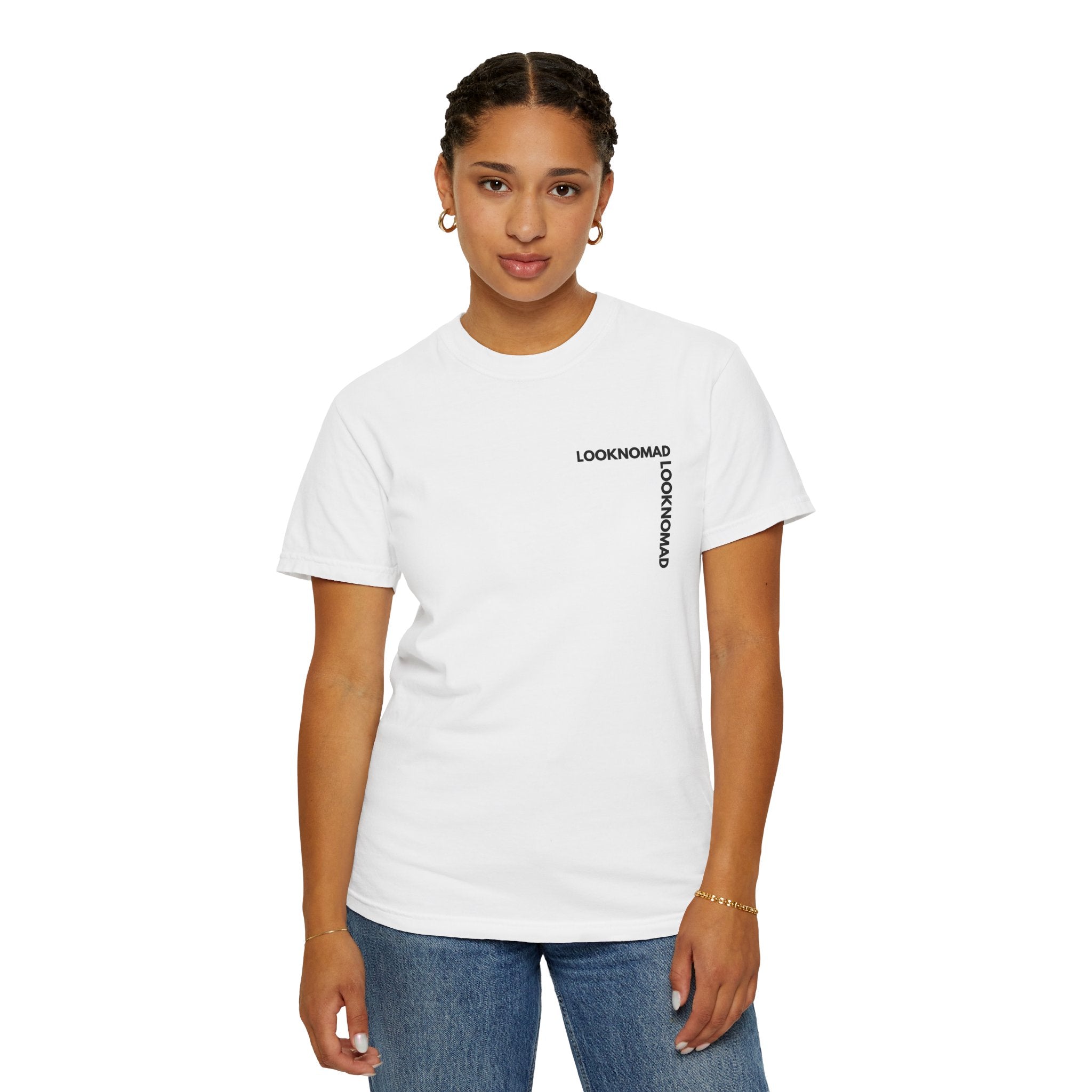 'Look Now, Look Forward' Minimalist White T-Shirt