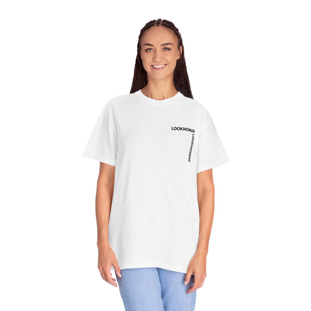 'Look Now, Look Forward' Minimalist White T-Shirt