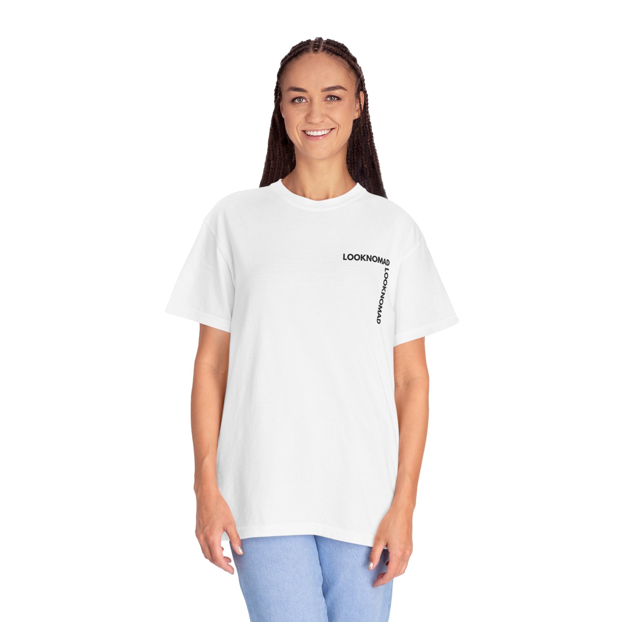 'Look Now, Look Forward' Minimalist White T-Shirt