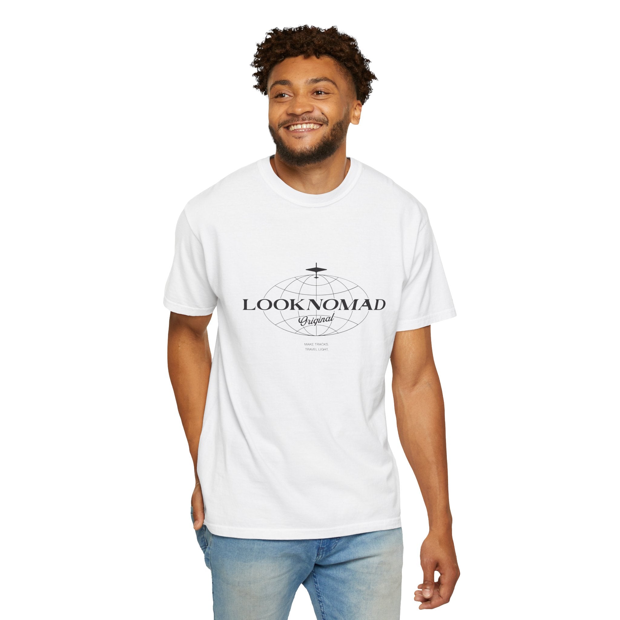 'Look Now, Look Forward' Minimalist White T-Shirt