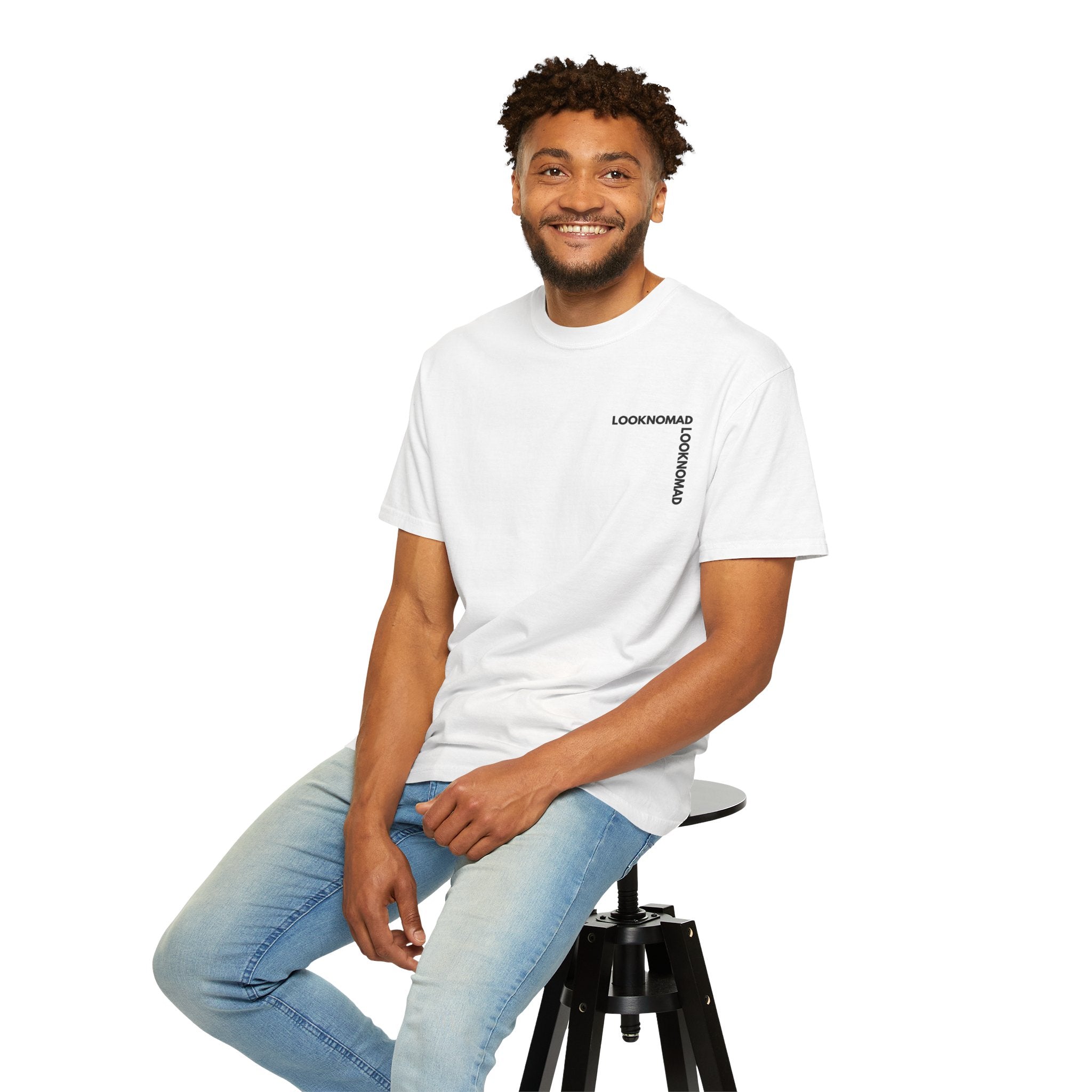 'Look Now, Look Forward' Minimalist White T-Shirt
