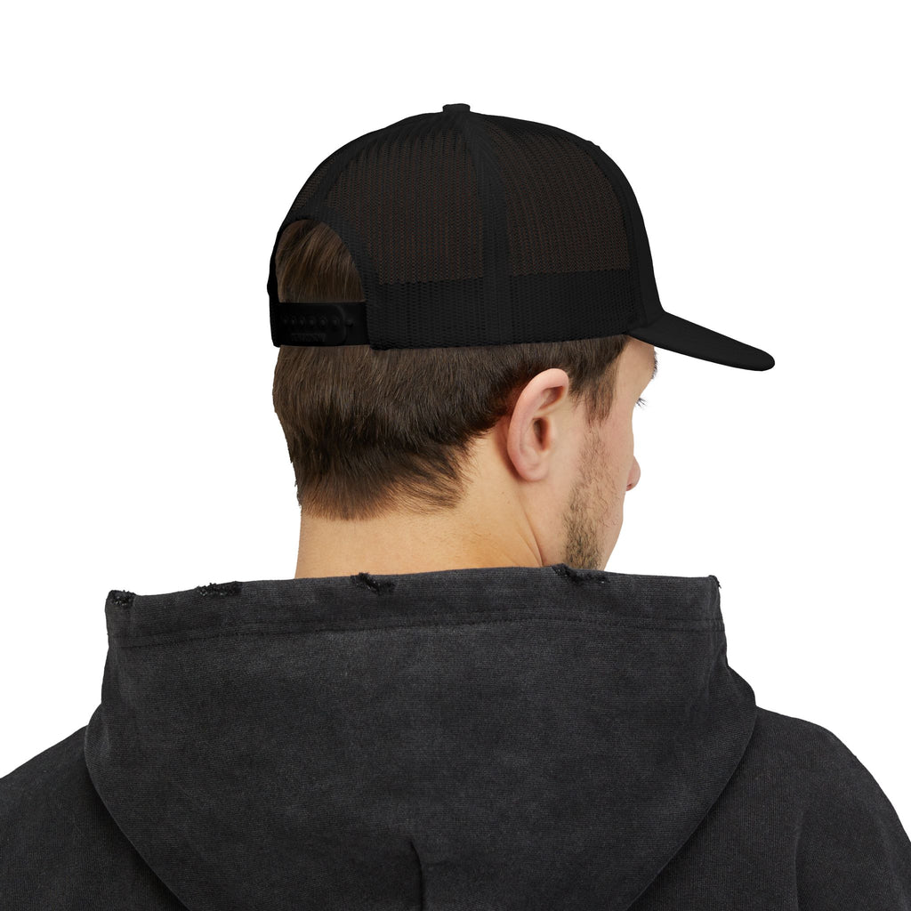 Minimal Vertical Logo Trucker Cap