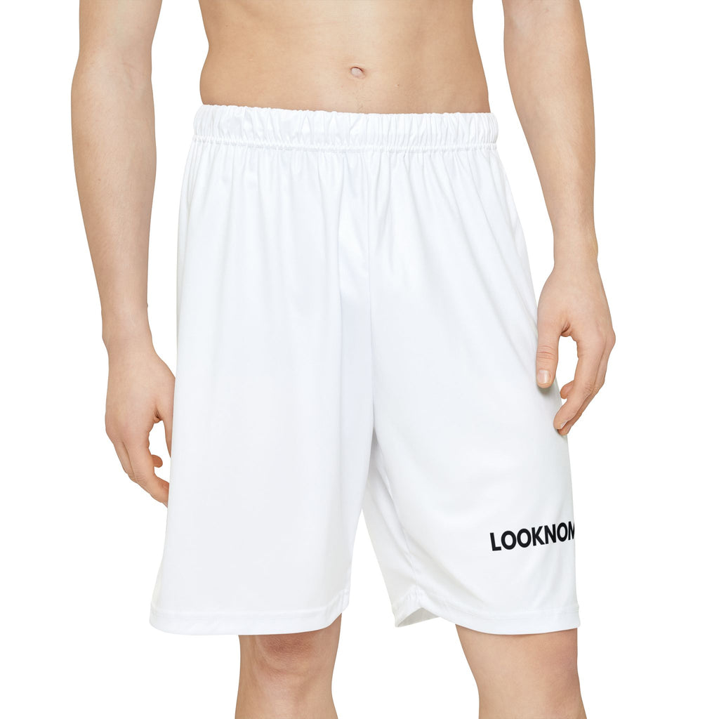 Looknomad Men's Athletic Shorts — Lightweight Sports Shorts with 'LOOKNOMAD' Logo