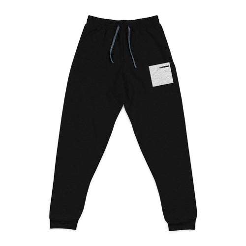 LookNomad Patch Joggers — Cozy Grey or Black Sweatpants with Chest Pocket Detail