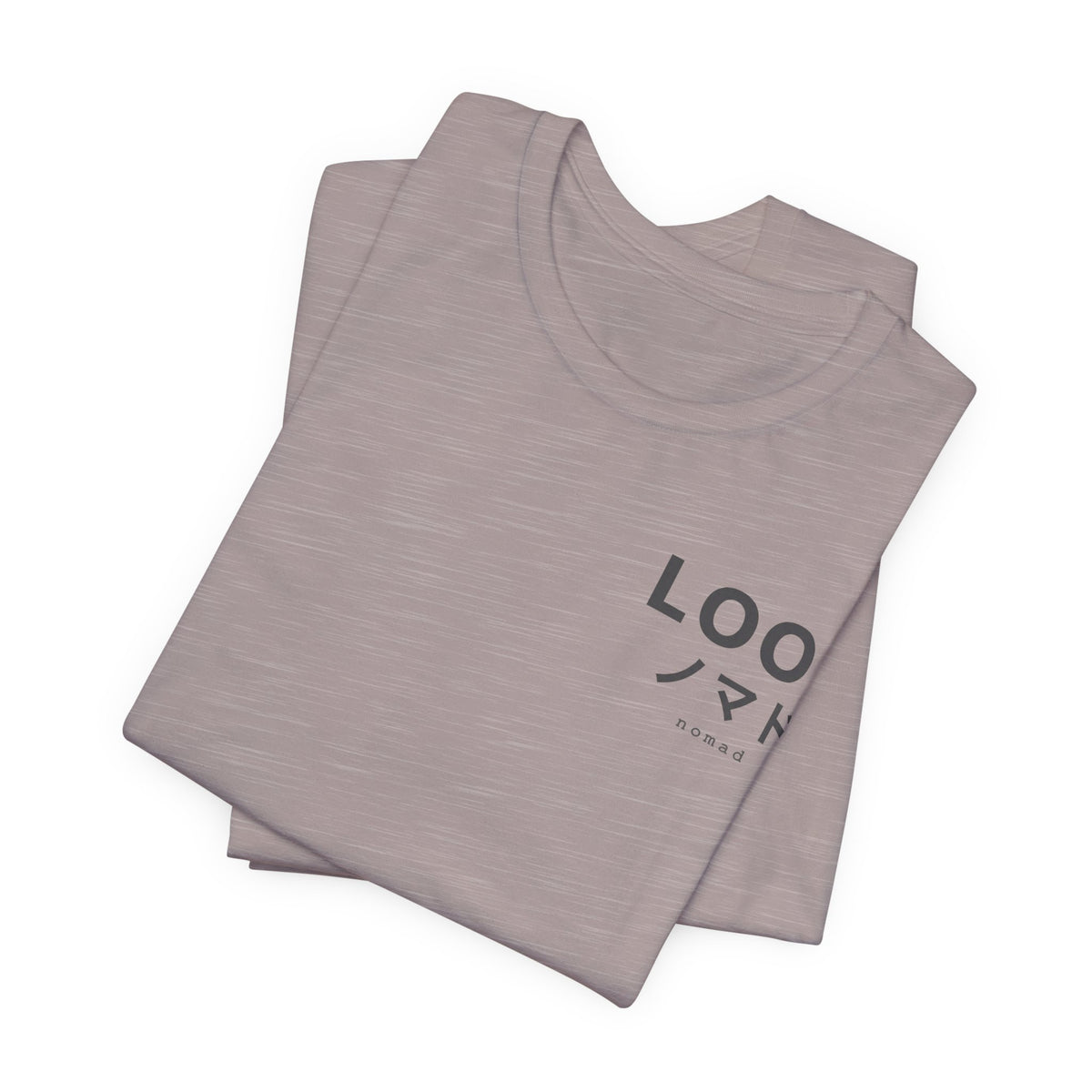 LOOK Graphic Tee — Minimal Japanese Accent Chest Print