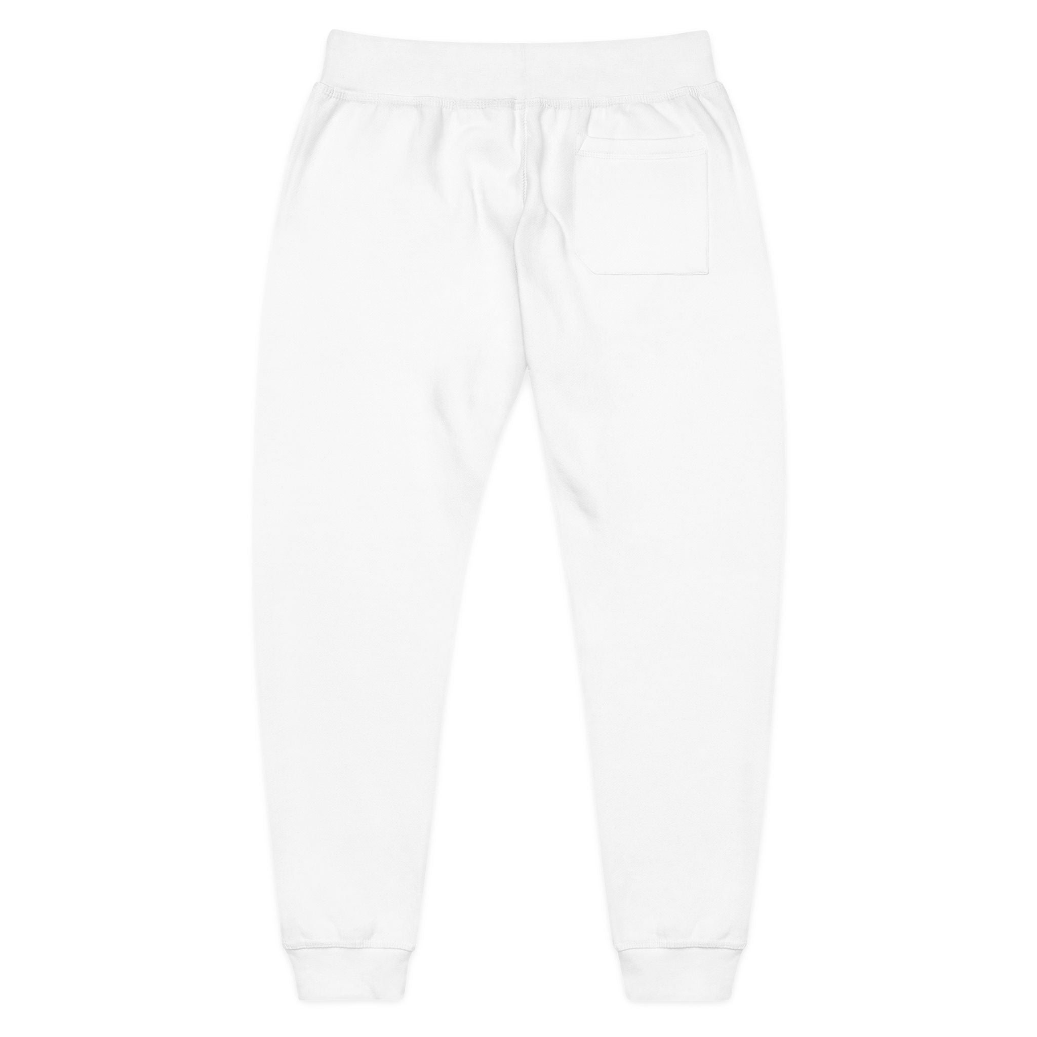 Embroidered Fleece Sweatpants — Minimal Pocket Stitch Joggers
